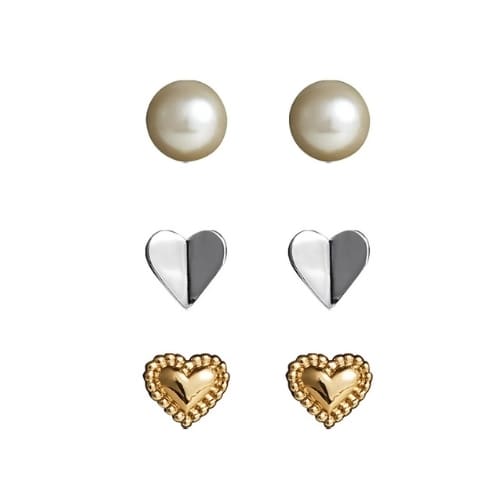 Estuche de 3 aretes para mujer